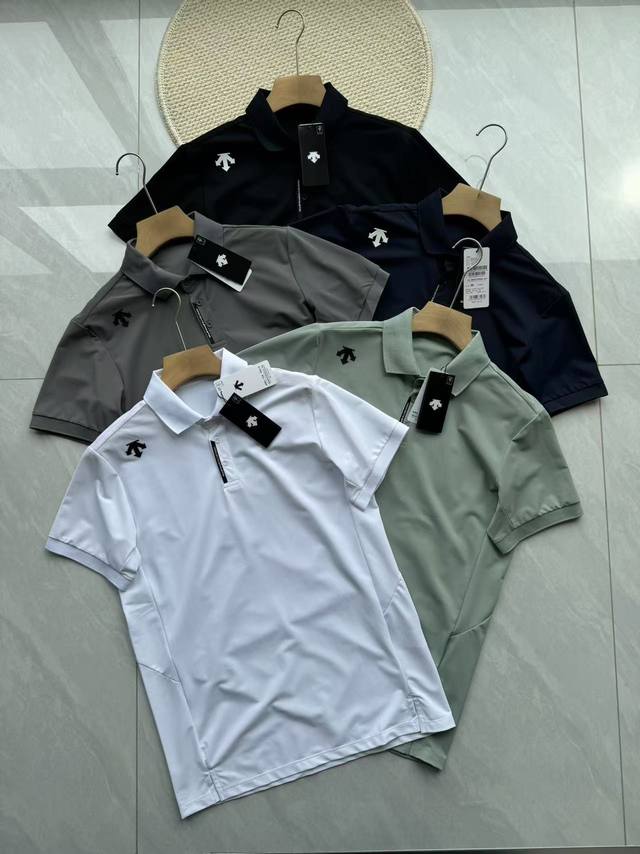 箭头男士Tough面料运动休闲翻领Polo衫 Size: 五色可选 M-3Xl Des箭头男士Tough面料运动休闲翻领Polo衫，涤仿棉珠地网眼Polo衫，代