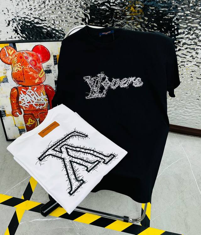 Lv Louis Vuitton 路易威登圆领短袖T恤965 本市场No.1的质量 真正天花板品质 全部原版开发注意细节图 避免被盗图商家混发 正确300G定染