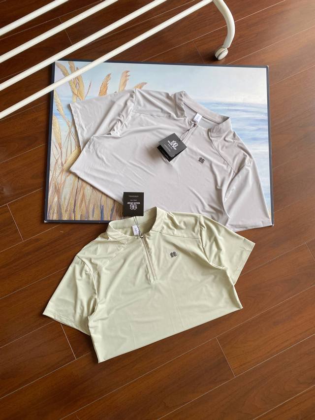 Kolon Sport可隆短袖男士半拉链体恤吸湿速干T恤透湿夏季打底上衣 登山、健身、日常通勤装，合身不紧身，宽松不松垮，纤秾合度，舒适不勒！恰如其分的科学立体