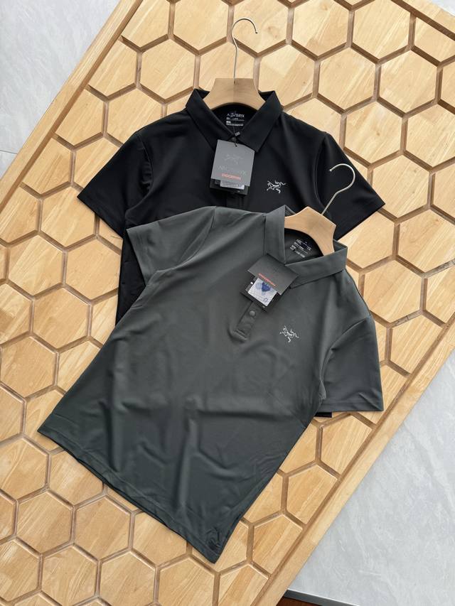 Arc'teryx始祖鸟Polo短袖速干轻薄款商务夏季户外两用T恤压胶凉感无痕Polo！ Arc'teryx始祖鸟Upf 70+凉感防晒男款翻领休闲商务速干Po