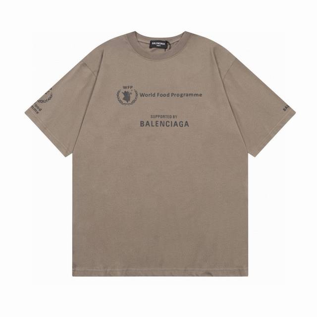 Balenciaga 巴黎世家2025 Ss 世界粮食署慈善限定款短袖T恤 本市场No.1的质量 真正天花板品质 全部原版开发注意细节图 避免被盗图商家混发 正