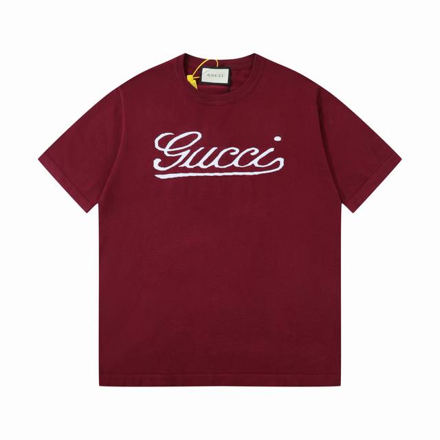 新品爆款Gucci古驰毛衣G家提花针织短袖T恤 毛料定制 采用进口毛衣面料触感非常软糯柔顺 进口编织机制造而成 颜色定染 优质重磅高品 抗静电性与伸缩性及保暖效