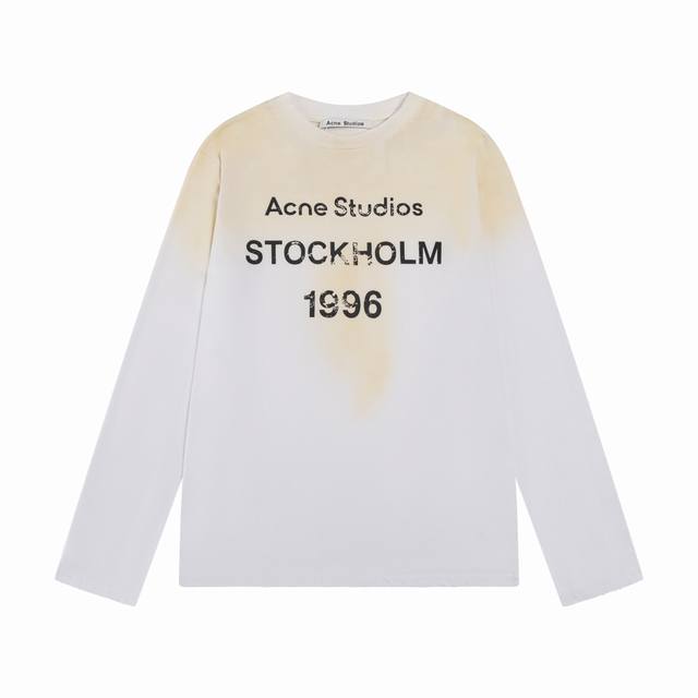 24Ss Acne Studios 1996经典破坏纪念长袖T恤系列
