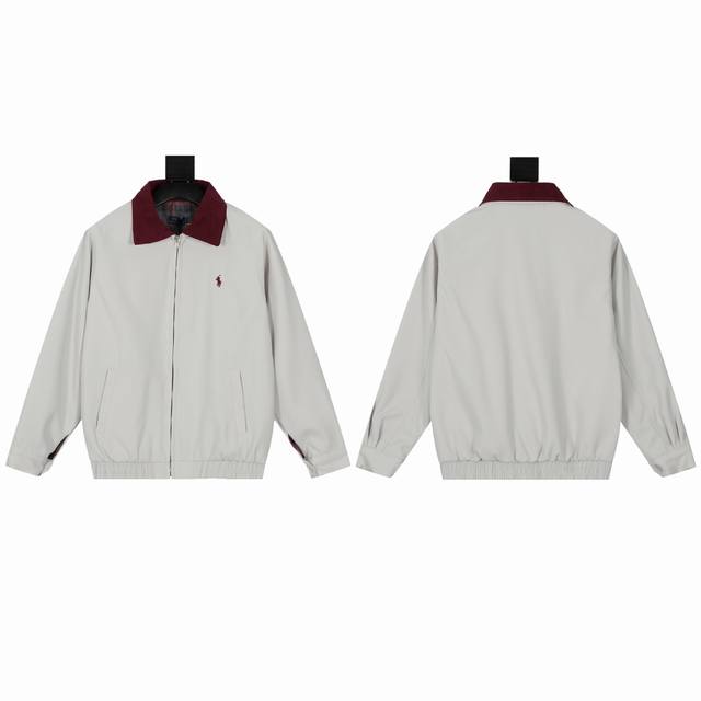 2227 -Ralph Lauren 拉夫劳伦24Ssrl胸前经典战马Logo刺绣夹克拉链外套 -单品采用定制面料、购入原版打造 全套定制辅料 细节决定成败 重