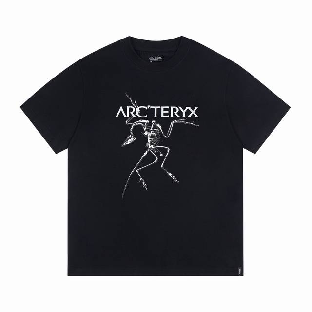 Nd16 [ Ayc Teryx 始祖鸟] Fw短袖T恤 小鸟字母Logo印花短袖 高端32S双纱280克面料 重磅面料 定制拉架罗纹同缸同染 三标齐全 男女同