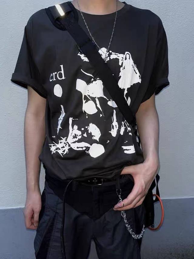 款号420 今年穿富二代一定会暴富Er Denfants Riches Deprimes 忧郁的富二代婚纱婚礼女孩印花短袖 面料采用定织250G32支双股双纱纯