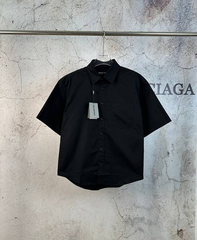 原单 款号：Bl030 上新 Balenciaga* 巴黎世家 涂鸦模糊可乐海浪衬衫短袖- 可乐喷墨风～波浪可乐海浪经典恶搞涂鸦 新式Os裁剪设计,随意休闲的慵