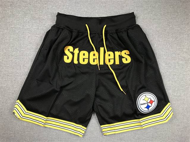 款号K135 顶级刺绣版本 Nfl钢人口袋裤篮球短裤 Just Don Nba 球队球裤系列单品 -定制优质网眼布面料，Dri-Fit 技术导湿速干， 防静电处