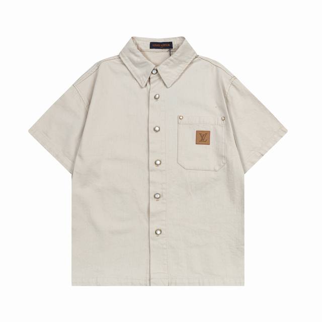 隔天到 Louis Vuitton 路易威登 25Ss早春新款 轻奢主义 男女同款 牛仔衬衣 重工提花洗水牛仔面料 松紧腰拉绳裤腰 直筒裁剪版型 满身Logo提