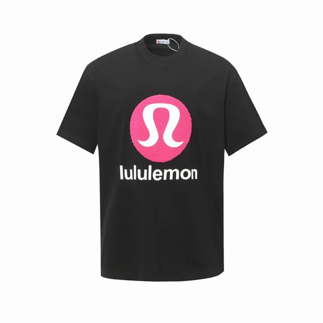 Lululemon 露露乐蒙 25Ss春夏款 羊羔毛Logo印花重磅短袖T恤 独家定织定染高克重紧密精梳棉面料Os落肩宽松版型 春夏最新砖柜同步 男女同款 码数