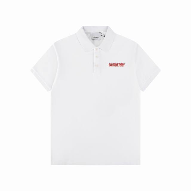 Bbr 巴博利 25Ss新款 经典条纹门襟+Logo刺绣Polo 230克重双纱全棉珠地 颜色：黑 白 杏 宝兰 码数：S M L Xl Xxl