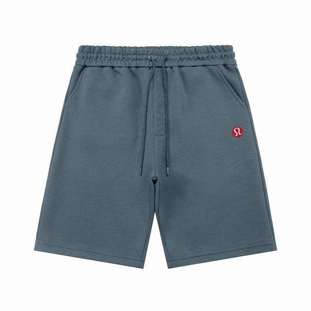 Lululemon 露露乐蒙 2025新款 轻奢主义 刺绣简约字母Logo 后开袋 男女日常通勤穿搭必备 休闲短裤 定制毛圈面料 松紧+抽绳可调节裤腰 进口机高