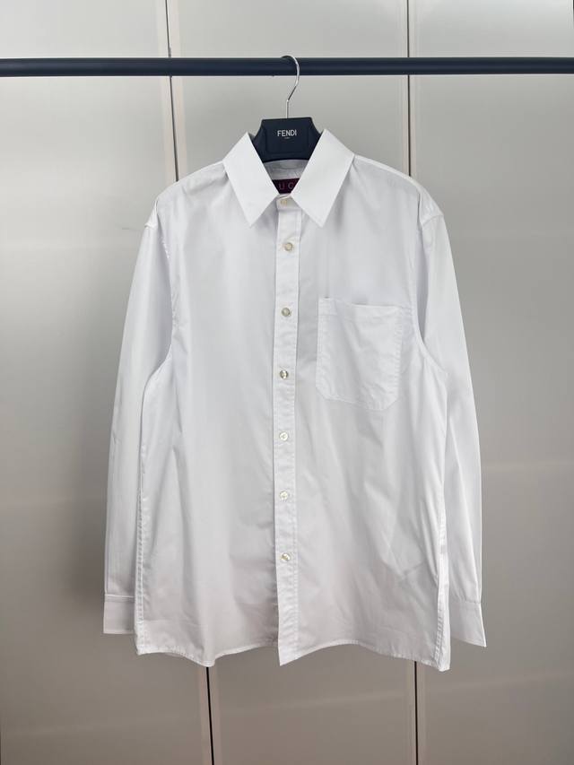 Gucci古驰后背刺绣长袖衬衫 S M L Xl