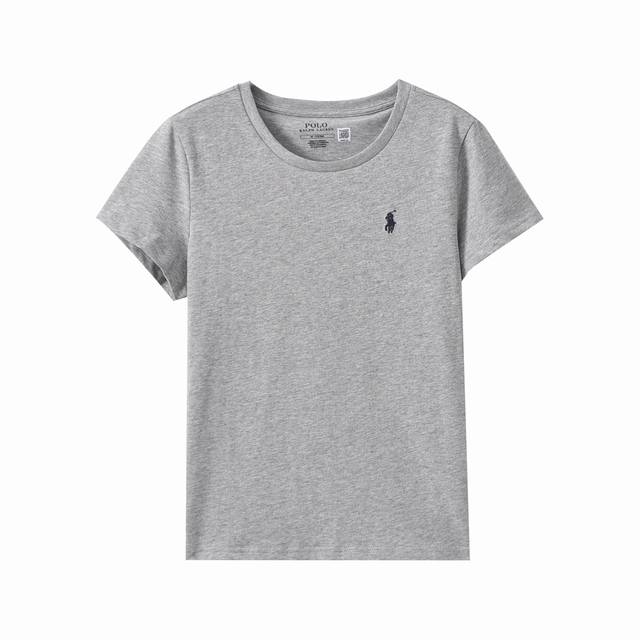 新品上市 拉夫劳伦夏季新品女款经典小马刺绣Logo，采用原版一致面料32织亲水面料，柔软舒服，克重升级，与原版一致版型，一比一还原，随意搭配