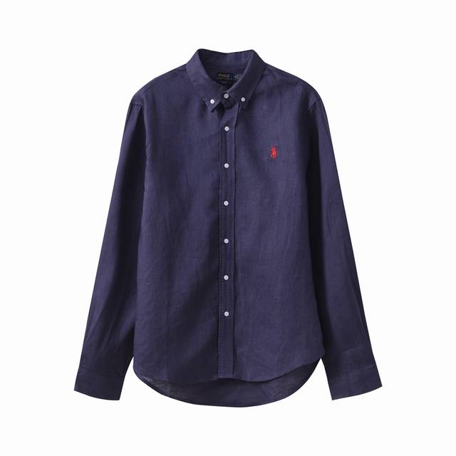 新品上新！ 拉夫劳伦夏季新品男女同款亚麻衬衫，宽松版型，可各种搭配，采用与原版一致的百分百亚麻面料，假一赔十'成本很高，不是市面那种天丝或者百分之多少亚麻成分，