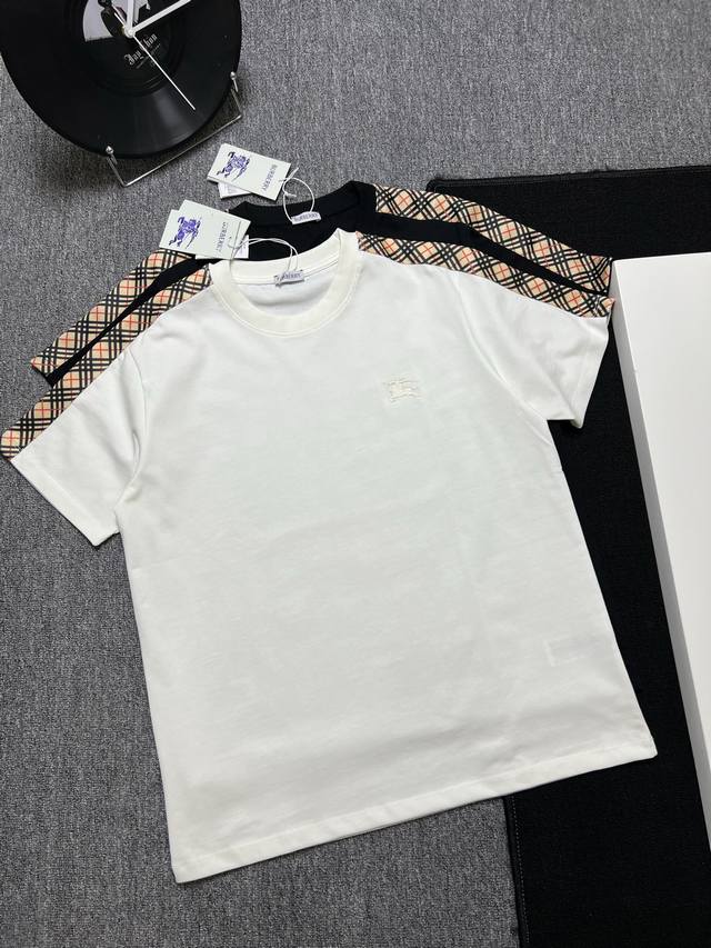 Bueberry 25S夏款 颜色 黑色 白色 尺码 S M L Xl 肩部织带 280G精梳紧密棉 高品质 男女同款