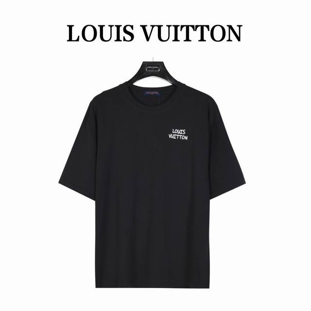 Louis Vuitton 路易威登 Lv 24Ss 背后小花短袖T恤 面料采用定制240G 26支特滑双股精棉平纹高密无尘全棉布料。前幅高密度加厚，走线平整，