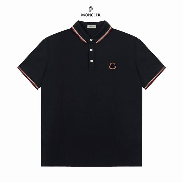 三标齐全 -Moncler 蒙口专柜同步上新 精美条纹徽标翻领Polo衫 -采用原版Zp一致定制索罗娜双珠地面料 螺纹同缸定染零色差 独家品质区别通货 欢迎对比