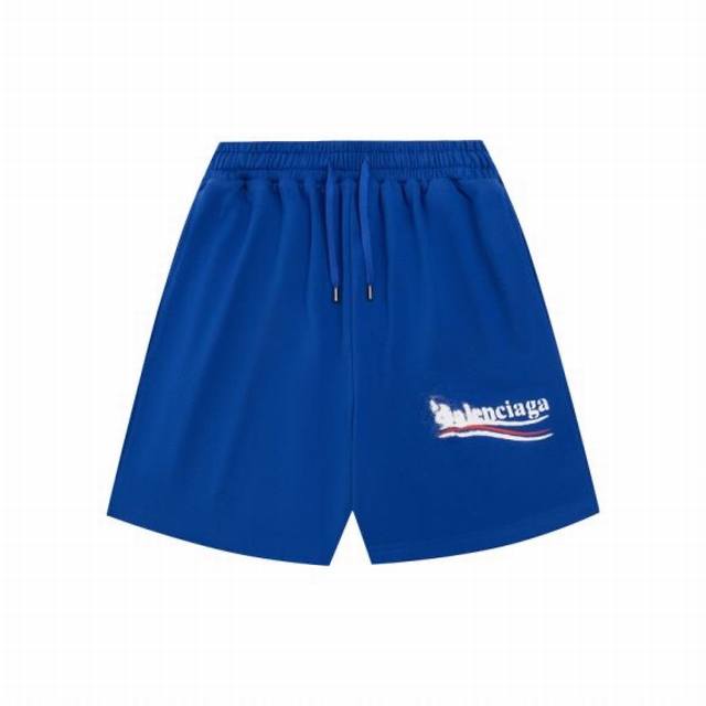 高品质 Balenciga 巴黎世家 溶解可乐短裤 纯棉毛圈面料，手感厚重 对色定染面料，手绘喷溶解效果图案，超精细平网印花工艺，潮流感十足，采用细致纱网材质做