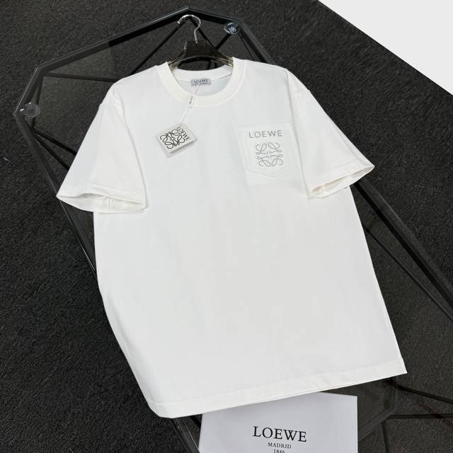 Loewe罗意威 25Ss 采用300克高密度纯棉 不变形 不缩水 三标齐全 男女同款 工艺：凹凸印花 颜色：黑色 白色 粉色 Size：S-Xl