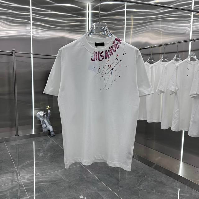 鸟牌 2025春夏新款 手绘泼墨 经典款式 潮流必备 定制面料 上身超舒服 男女同款 S M L Xl Xxl 五个码 黑色 白色
