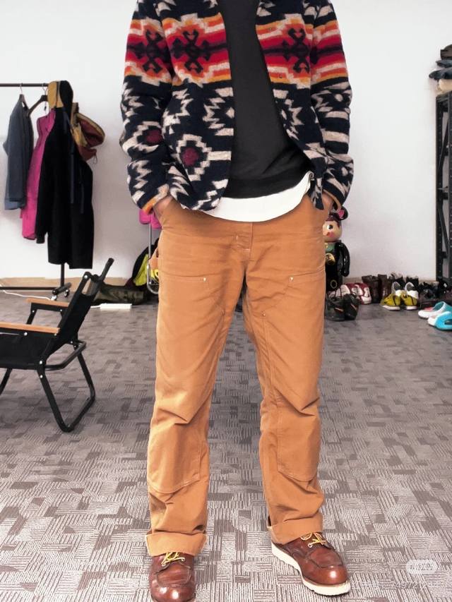 8155 Carhartt Wip 卡哈特工装双膝裤伐木裤Cleanfit工装宽松直筒长裤B01Vibe风 卡哈特Vintage牛仔裤B01非常Cleanfit