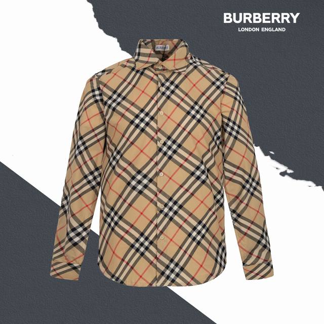款号Sl27 Burberry 巴宝莉新款对格斜纹衬衫 烧花定位 扣子字母 原版开模 一比一复刻 区别市场其他版本 男女同款 官网同步细节一致 三标齐全 采用1