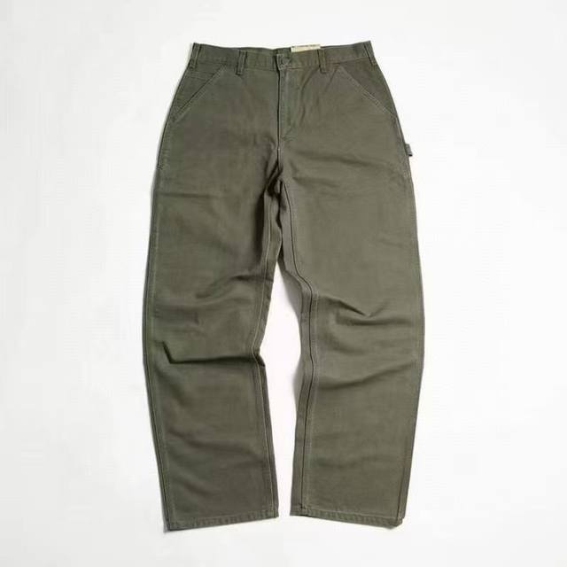 款号314 Carhartt B11卡哈特主线重磅多口袋工装裤双膝伐木工裤 介绍:采用棉布水洗面料防撕拉，结实耐穿棉布经过漂洗可增加舒适度，同时又不影响其耐用性