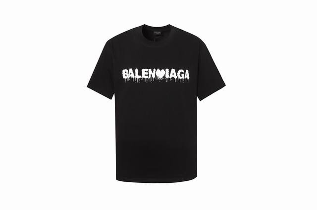 2419款 新款 高品质 Balenciga 巴黎世家Ss 爱心字母T恤，定制纯棉双纱245克面料 对色定染面料 高水平印花工艺 简约大气，采用进口水浆材质 水
