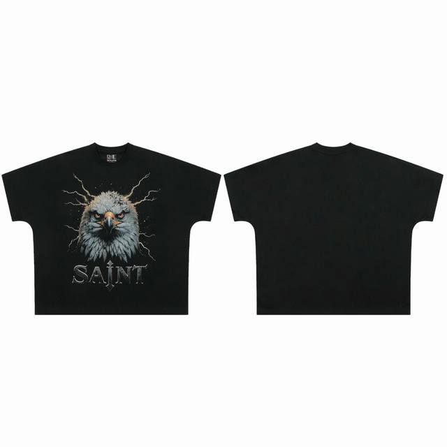 saint Vintage 美潮特殊版型连体袖爆款短袖T恤 P价： 码数：M L Xl 款号：2151 颜色：黑色