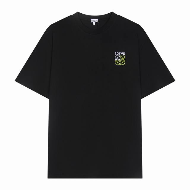 Loewe罗意威 新款系列 经典Logo短袖T恤，质棉质平纹针织圆领 T 恤，料采用100%进口棉！高密度进口刺绣数码直喷印花 工艺极其复杂 高温染色 后定而成