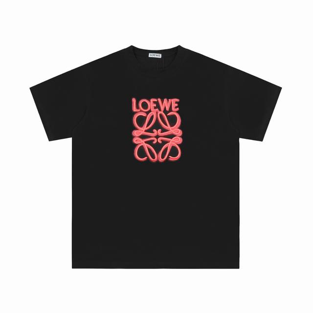 we26# 顶级代工品质 Loewe 罗意威25Ss 经典刺绣T恤短袖 不需要所谓烂大街的华丽文案 主打品质 - 面料经过2次高温缩水固色 不变形不缩水不起球
