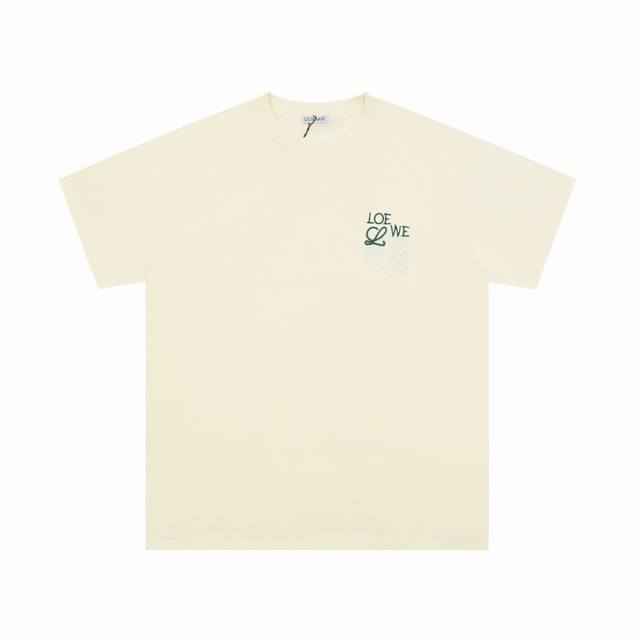 we01# 顶级代工品质 Loewe 罗意威25Ss 经典T恤短袖 不需要所谓烂大街的华丽文案 主打品质 - 面料经过2次高温缩水固色 不变形不缩水不起球 -正