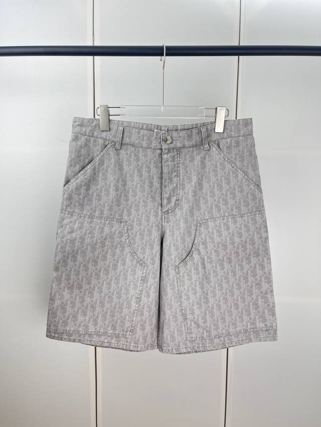 Dior迪奥满印老花牛仔短裤 S M L Xl