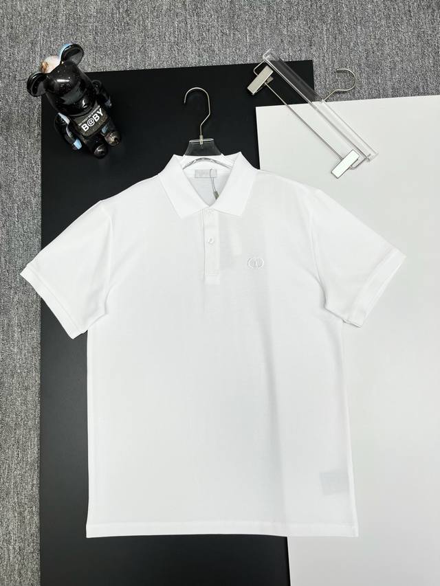 Dior 迪奥 刺绣新款Polo衫 原版面料 原版订制辅料 官方同款 采用210克纯棉珠地面料，定制 同缸染面料 手感非常舒服爽滑 版型挺阔有型 一线品牌代工厂