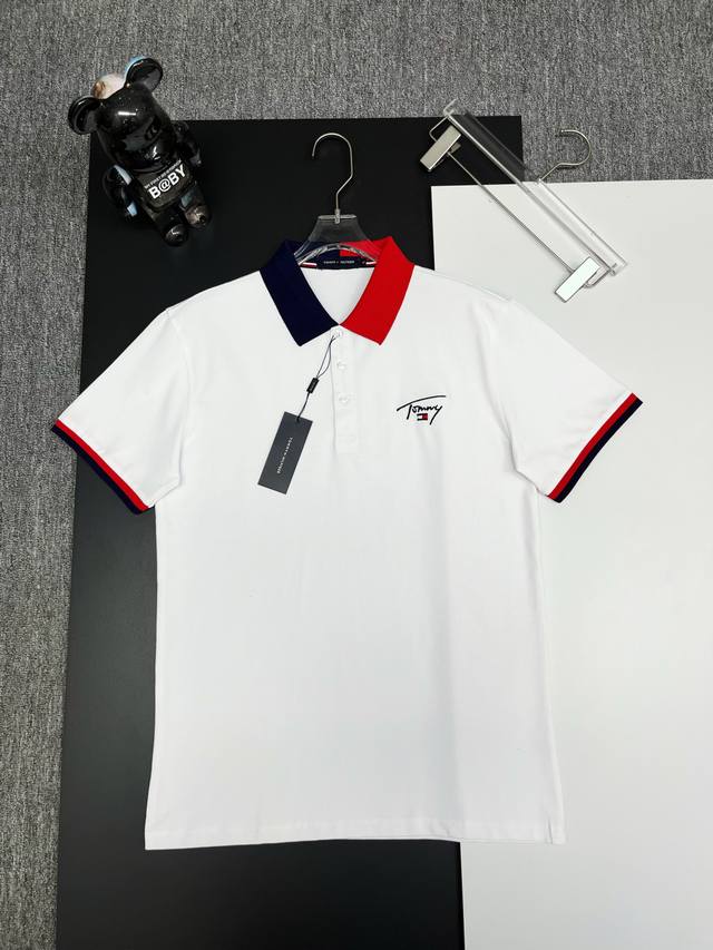 Tommy 汤米 刺绣新款Polo衫 原版面料 原版订制辅料 官方同款 采用210克丝光珠地棉，定制 同缸染面料 手感非常舒服爽滑 版型挺阔有型 一线品牌代工厂