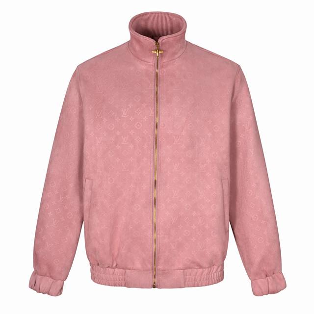 Lv秀款提花夹克外套 Yb购入打版，Yb一致版型面料，三围定制，可与同季下装搭配营造时尚造型，定制五金辅料，三标齐全，男女同款！ 版型 宽松剪裁 颜色 单色 尺