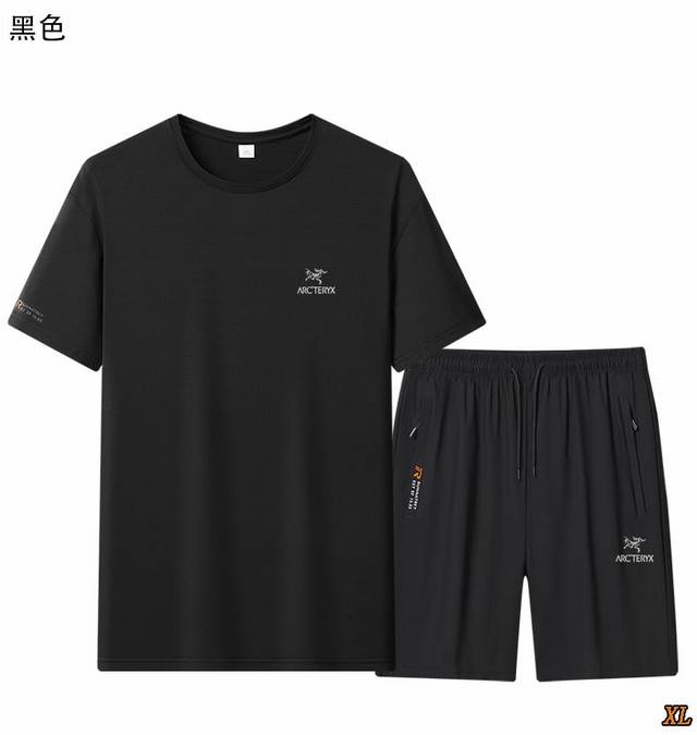 Arc’Teryx始祖鸟 独家实拍上新夏季高品质针织运动套装速干透气大码套装加肥加大上衣短袖短裤速干运动套装，本季主打，货源充足，放心主推，高端品质，经典设计，