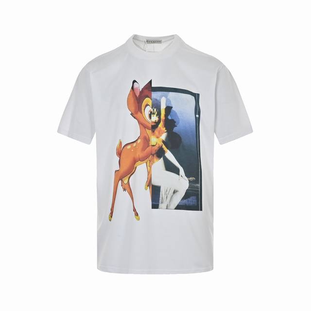 Givenchy 纪梵希 23Ss 小鹿斑比印花短袖 Size：Xs S M L 原版打版 市面最高版本 随意对比 独家定制55支200克面料 别拿市面230