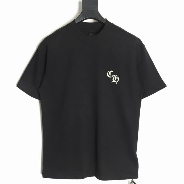 Chrome Hearts 克罗心 小标刺绣短袖T恤 采用直喷进口机器印花 五金辅料均开磨定制 正确配置 黑色2025克罗心正品包装 280克定制定染双纱棉 版