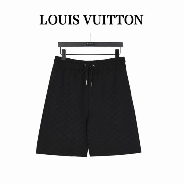 Louisvuitton 路易威登 Lvlogo棋盘格植绒短裤 区分市面通货，棋盘格上带有Lv四叶草Logo。男女同款全新美学灵感趣味设计,渠道性质精品。让整