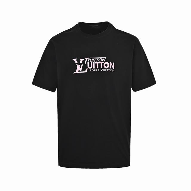 Louis Vuitton 路易威登 25Ss 粉字母压胶短袖 面料经过2次高温缩水固色 不变形不缩水不起球 26支280G紧密双纱面料 配320G双纱拉架十