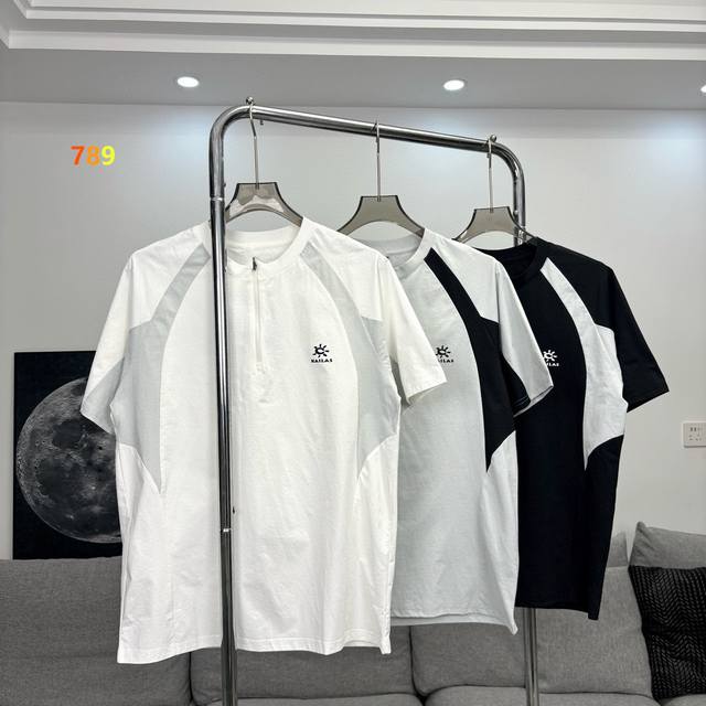 凯乐石Kailas速干抗菌透气半拉链短袖T 品质满满 拼接面料 搭配半拉链 时尚简约 功能性速干面料，吸湿排汗 防霉 除菌 全部功能加进面料里 绝不吹牛 ！专业