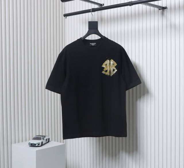 Balenciaga 巴黎世家 手绘双B印花短袖 新款 涂鸦大Logo短袖T恤 采用涂鸦工艺技术，纯棉柔软面料，对色定染面料 潮流感十足，定染纯棉面料，Os版型