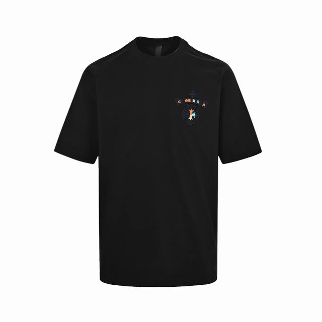 Chrome Hearts 克罗心 彩色马蹄刺绣短袖 采用直喷进口机器印花 五金辅料均开磨定制 正确配置 黑色2025克罗心正品包装 280克定制定染双纱棉