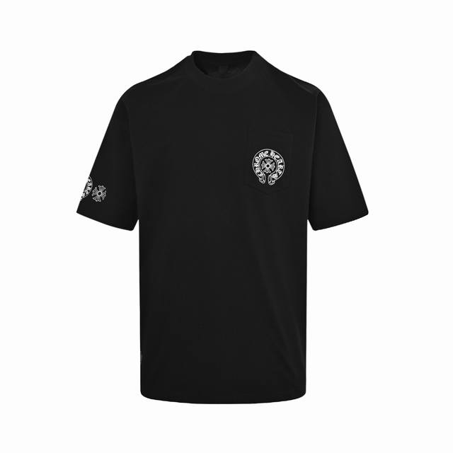 Chrome Hearts 克罗心 彩色串标短袖 采用直喷进口机器印花 五金辅料均开磨定制 正确配置 黑色2025克罗心正品包装 280克定制定染双纱棉 版型