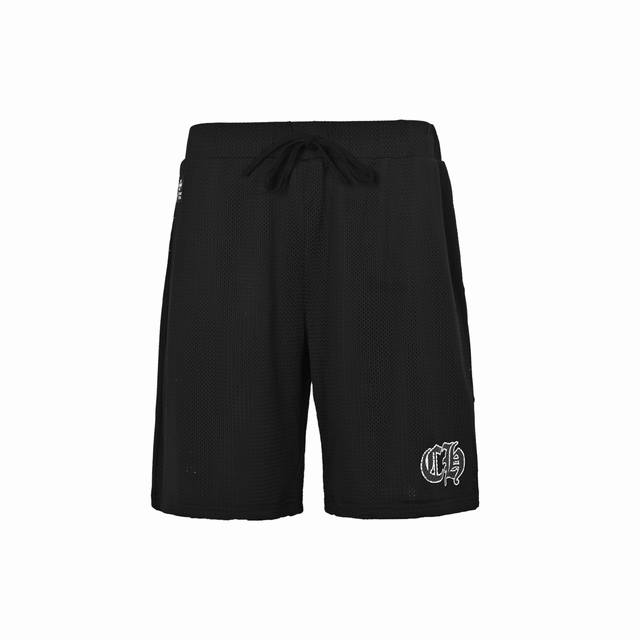 Chrome Hearts 克罗心 25Ss 梵文网眼冰球服短裤 采用直喷进口机器印花 五金辅料均开磨定制 正确配置 黑色2025克罗心正品包装 面料采用22