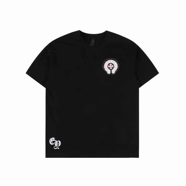 Chrome Hearts 克罗心 发泡马蹄短袖T恤 采用直喷进口机器印花 五金辅料均开磨定制 正确配置 黑色2025克罗心正品包装 280克定制定染双纱棉 版