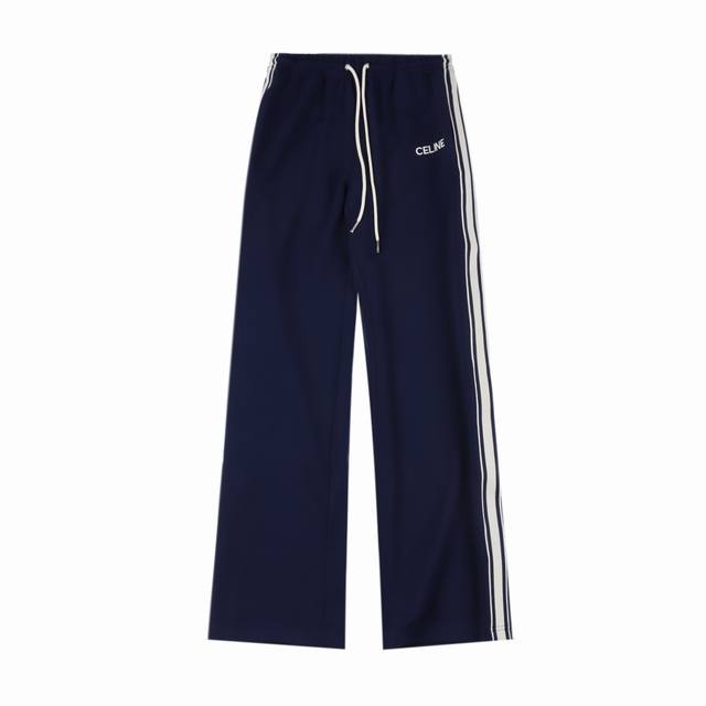 Celine 赛琳 24Fw 侧边织带套装长裤 专柜原版套装开版，定制原版面料辅料，透气舒适休闲！高级感满满！细节精致高档，做工无可挑剔！面料挺括抗皱耐磨，利落