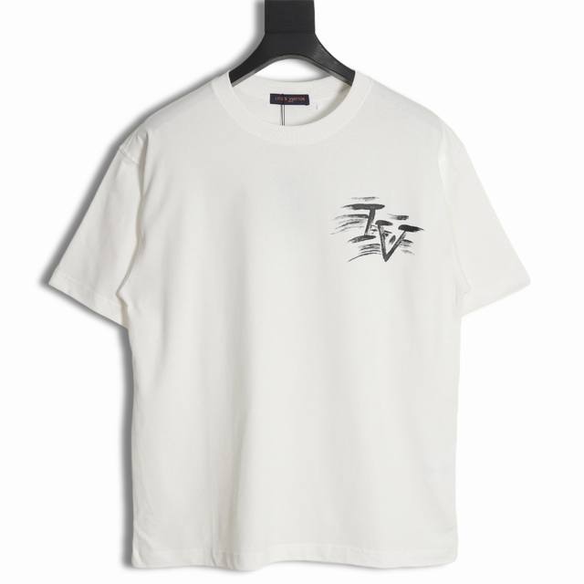 Louis Vuitton Lv 路易威登 23Ss 手绘字母涂鸦短袖T恤 面料采用260G爽滑双纱面料 上身效果超飒超惊艳 100%区别市面的顶级品质 不偷工
